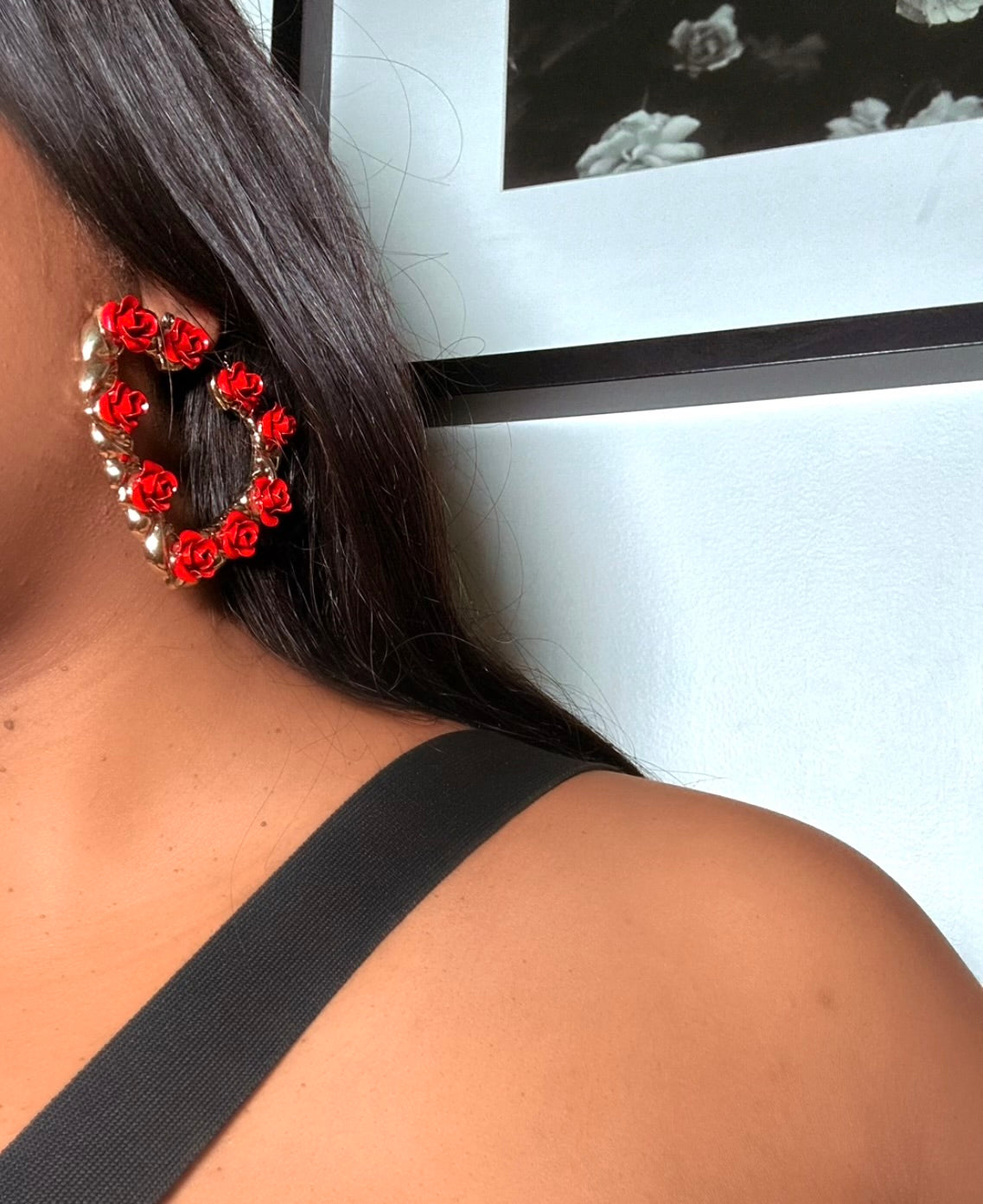 Roses Are Red Earrings (NO RESTOCK)