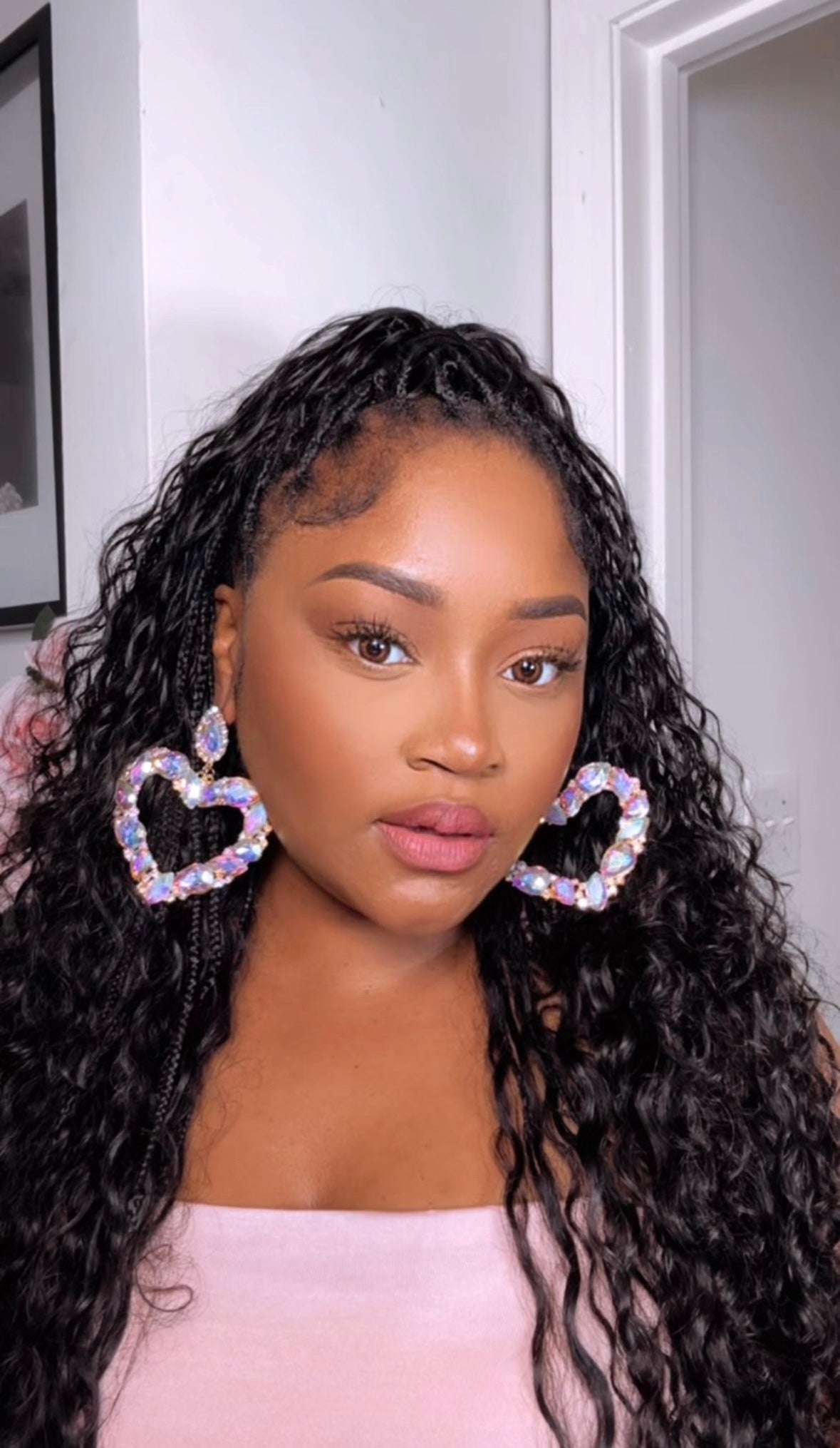 Julissa Gem Heart Diamante’ Earrings