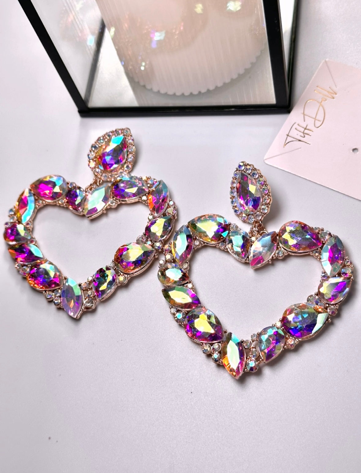 Julissa Gem Heart Diamante’ Earrings