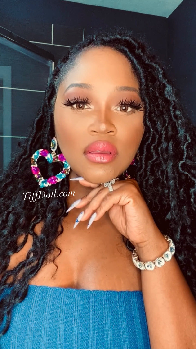 Julissa Gem Heart Diamante’ Earrings