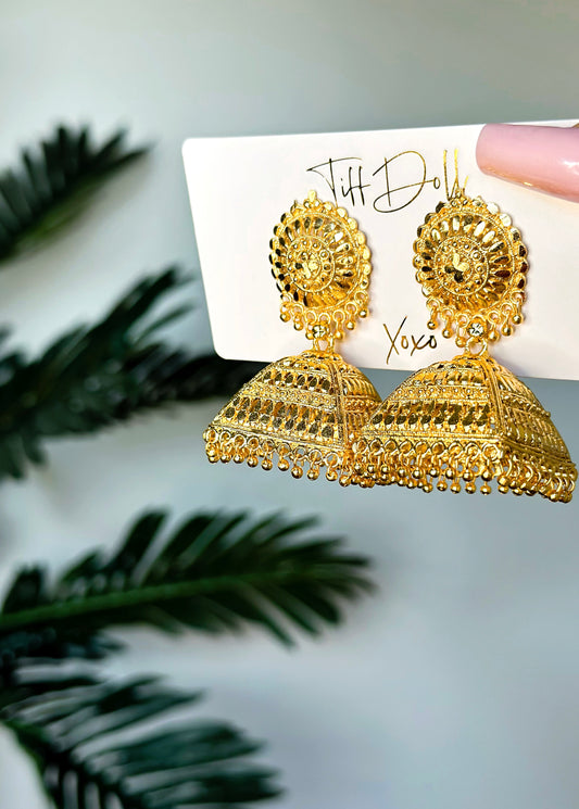 Nights in Bali Gold Earrings