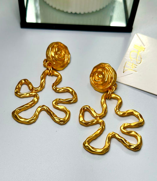 Turks and Caicos Gold Earrings