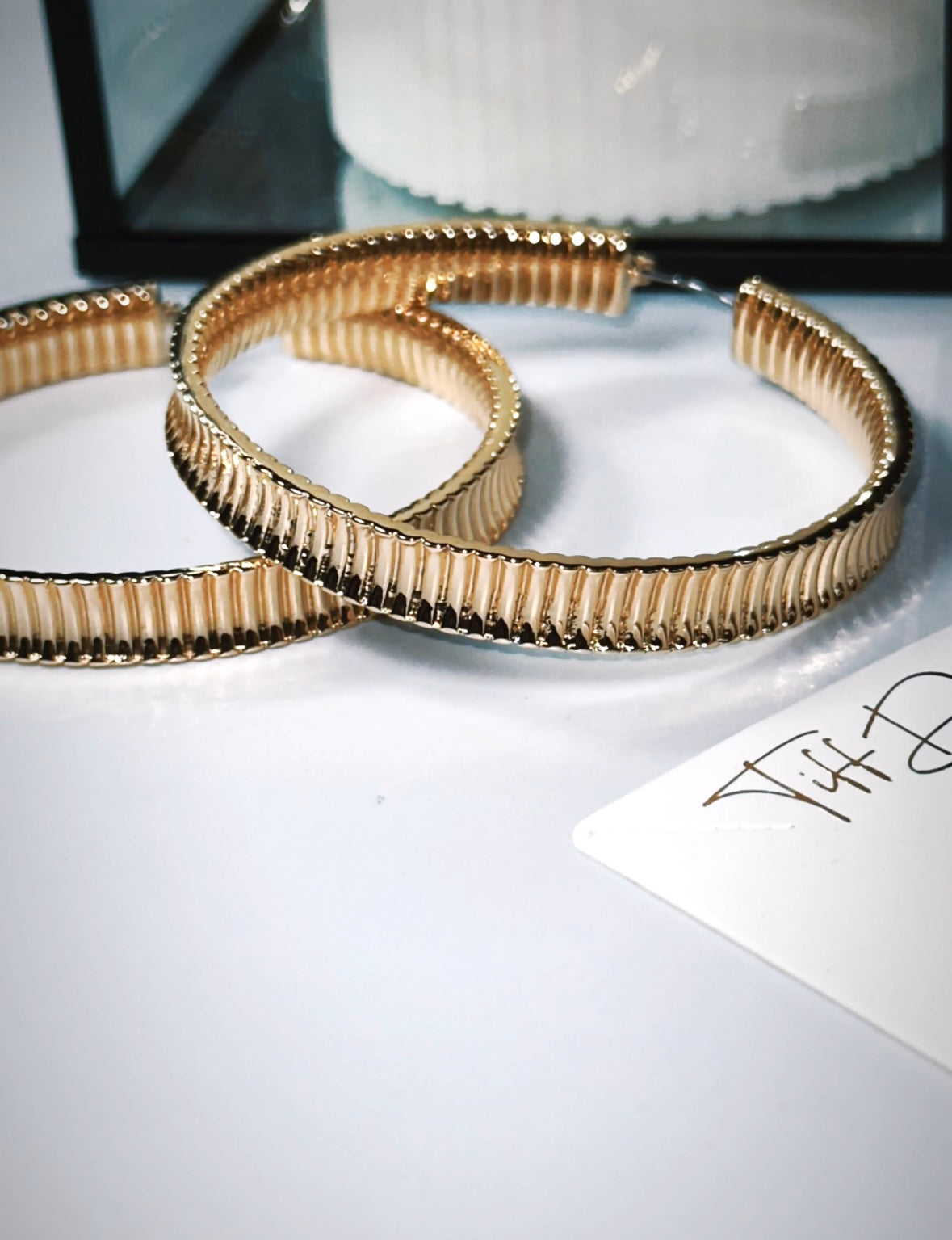 Nu Nu London Gold Hoop Earrings