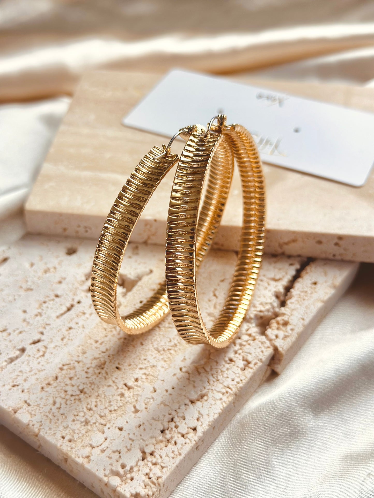 Nu Nu London Gold Hoop Earrings