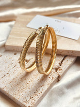 Load image into Gallery viewer, Nu Nu London Gold Hoop Earrings
