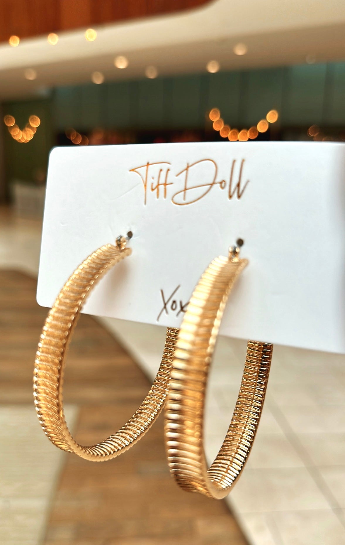 Nu Nu London Gold Hoop Earrings