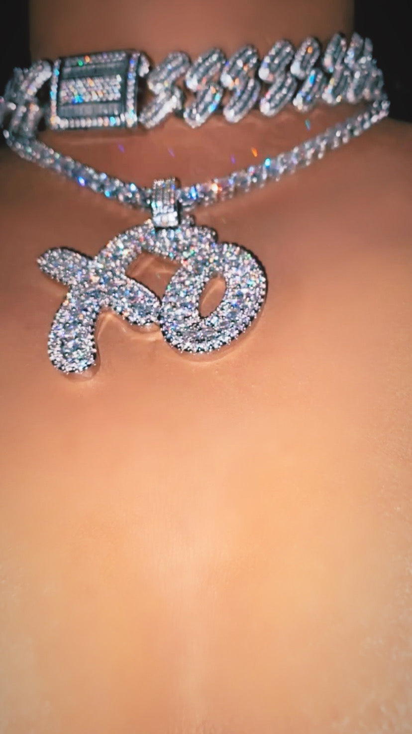 XO Icy Cubic Zirconia Necklace