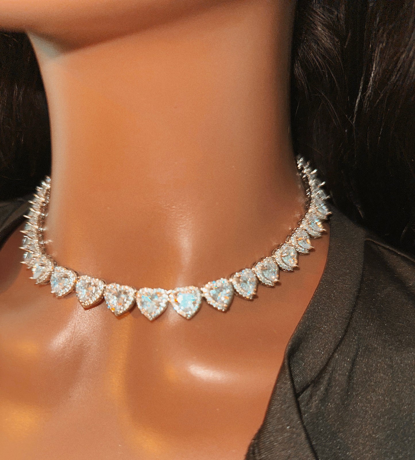 Hilary Banks Icy Heart Necklace