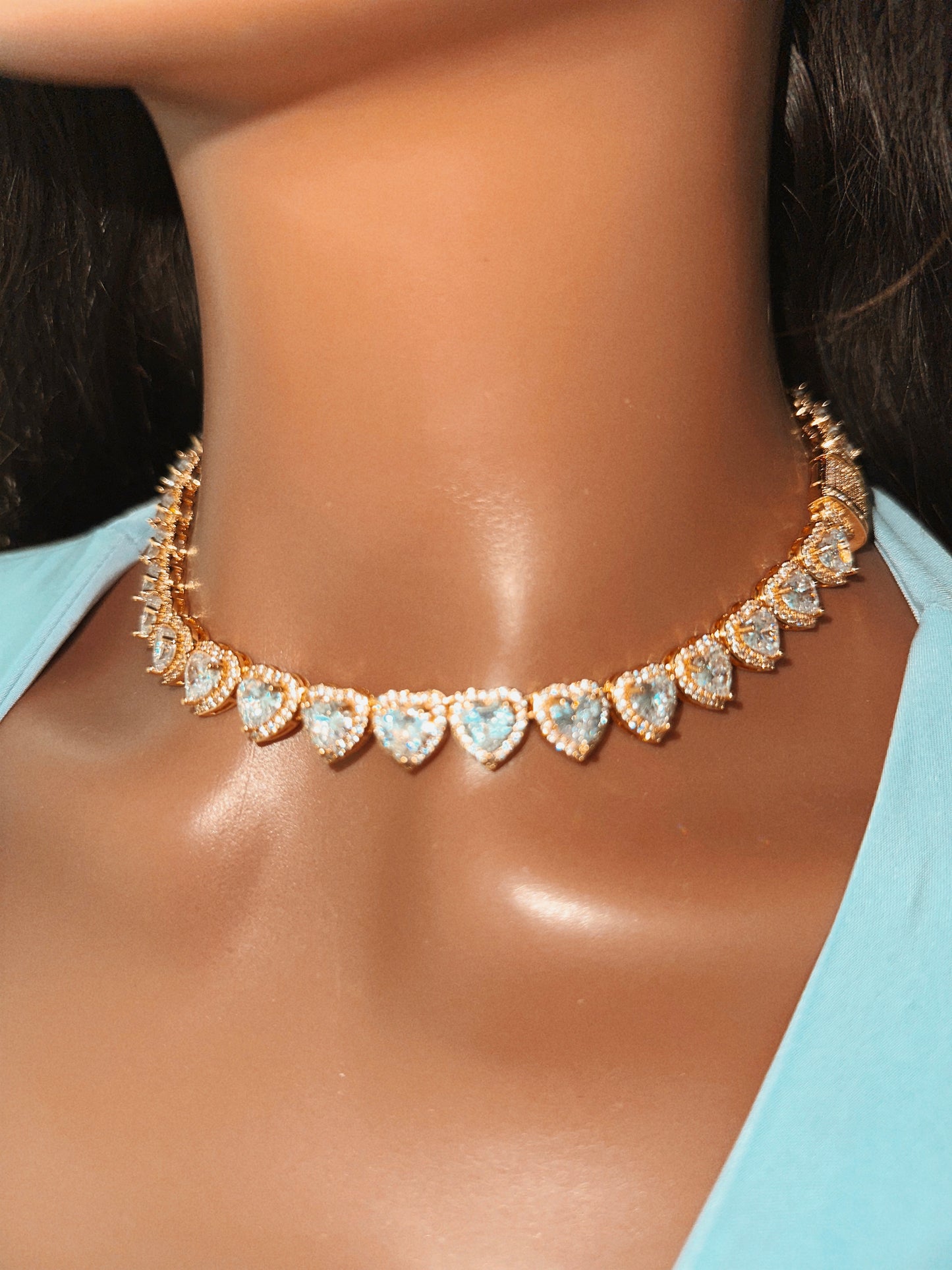 Hilary Banks Icy Heart Necklace