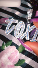 تحميل الفيديو وتشغيله في عارض المعرض، Toxic Babe Blue Custom Icy Necklace
