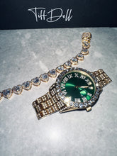 Load image into Gallery viewer, Glossy Green Icy Watch
