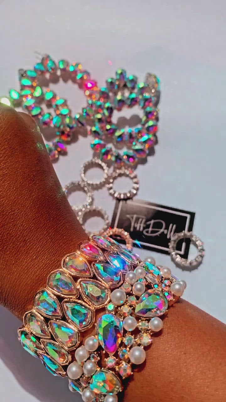 Bracelet de diamant perle perle de glam babe